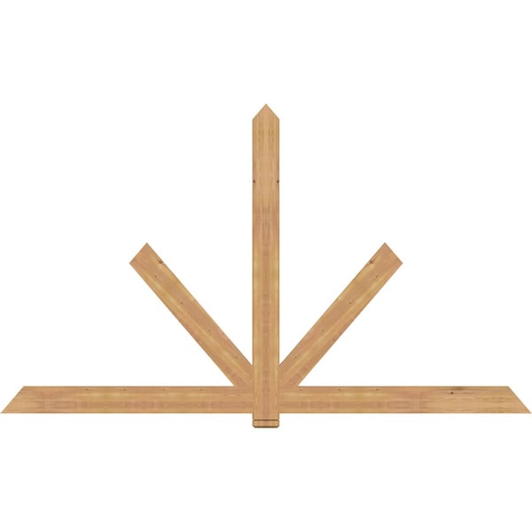 Ekena Millwork Kennewick Timber Gable Bracket, Western Red Cedar, 108"W x 63"H x 1 1/2"D x 5 1/2"F, 14/12 Pitch GBW108X63X0206KEN00SWR - main